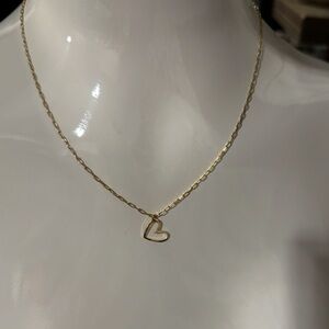 Gold Heart Necklace 
❤️❤️❤️